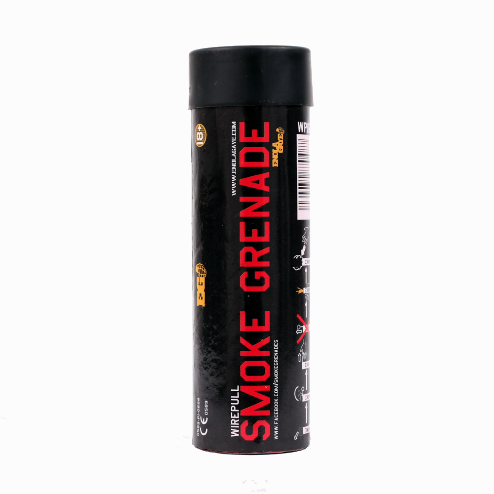 Wire pull smoke grenade